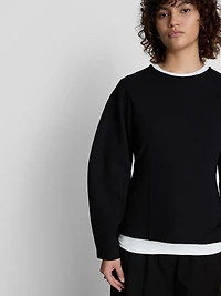 Long Sleeve Cinched Waist Tee