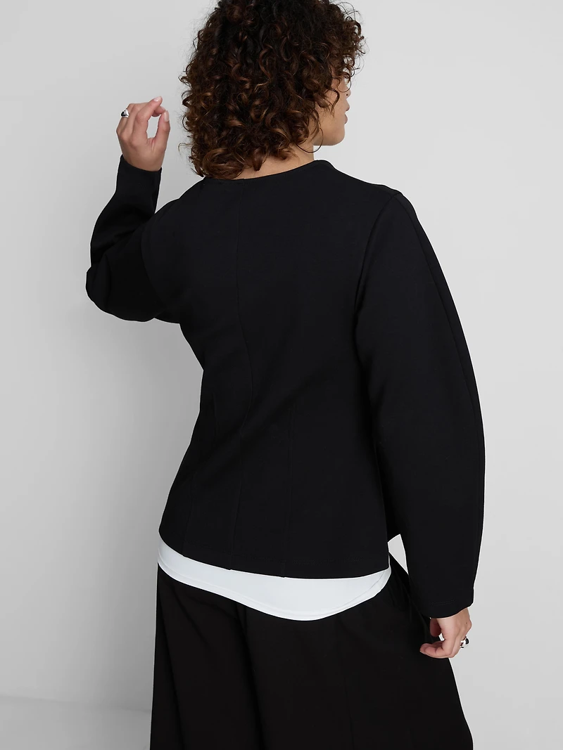 Long Sleeve Cinched Waist Tee