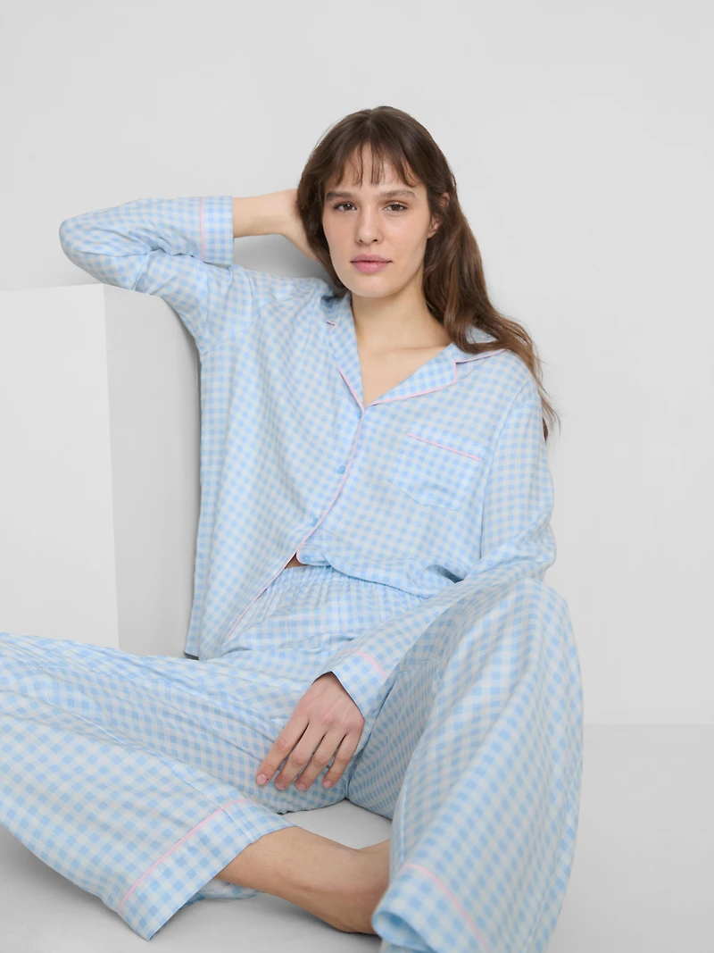 Twill Boyfriend Pajamas