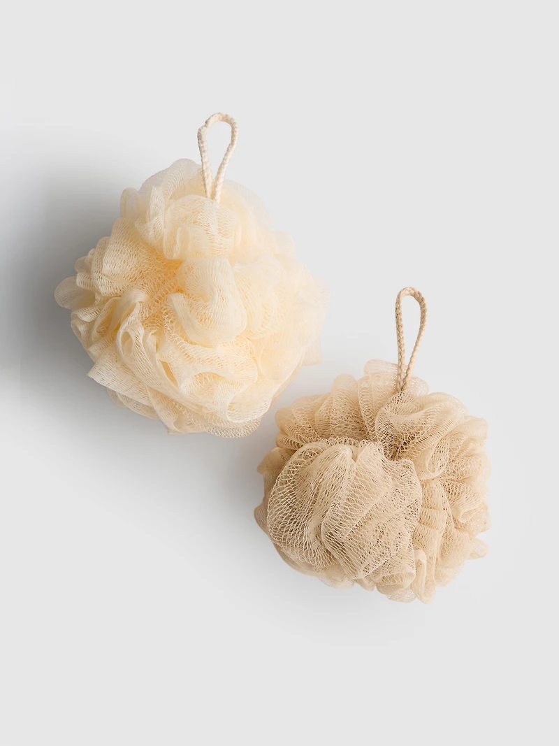 2pk Shower Body Puffs
