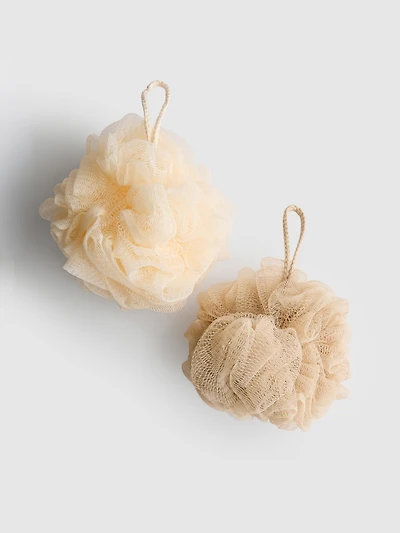 2pk Shower Body Puffs