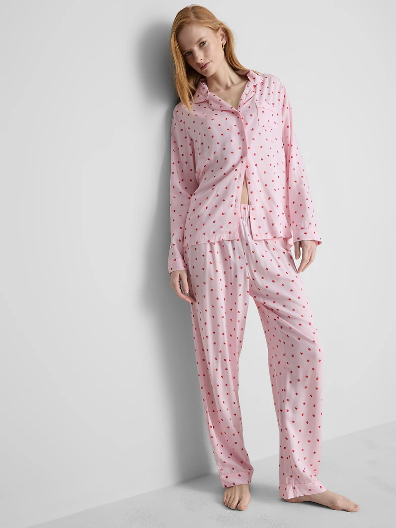 Twill Boyfriend Pajamas