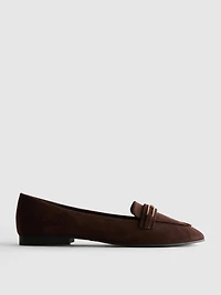 Faux Suede Low-Vamp Loafer