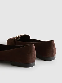 Faux Suede Low-Vamp Loafer