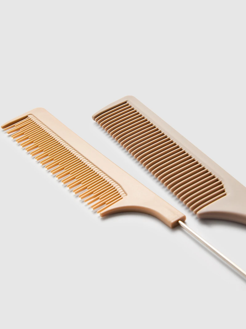 2pk Pin Tail Hair Combs