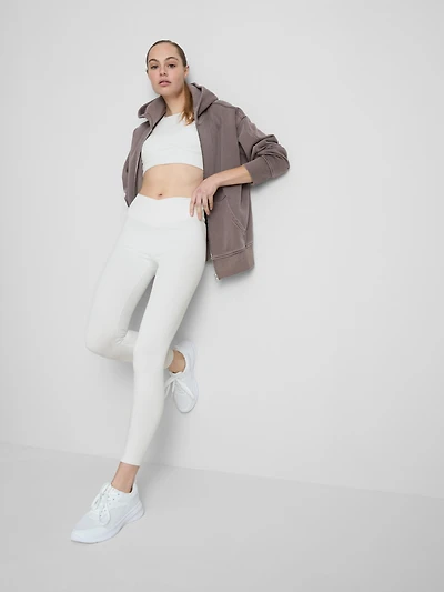 High Waisted Ribbed Active Leggings