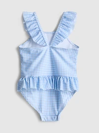 0-36mths | Floral Gingham Check Swimsuit
