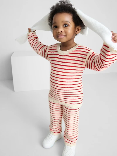 0-36mths | Crochet Sweater and Leggings Set