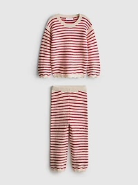 0-36mths | Crochet Sweater and Leggings Set