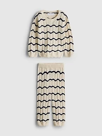 0-36mths | Crochet Sweater and Leggings Set