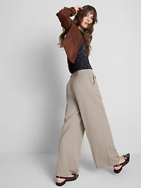 Pleated Wide Leg Pants