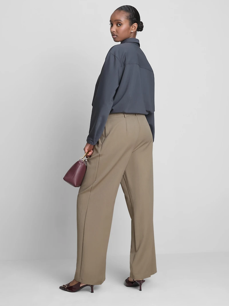 Pleated Wide Leg Pants