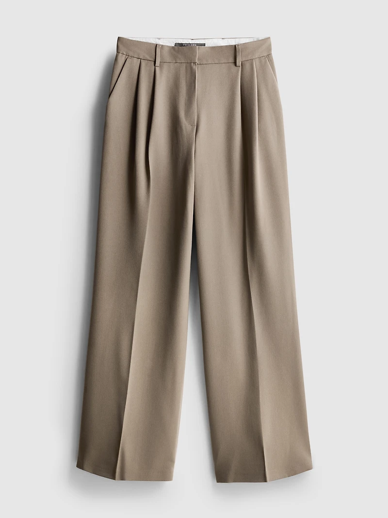 Pleated Wide Leg Pants