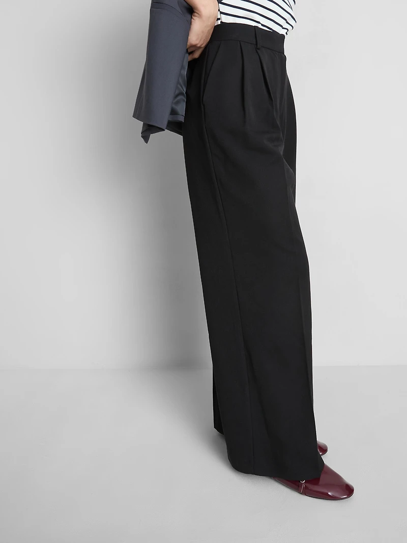 Pleated Wide Leg Pants