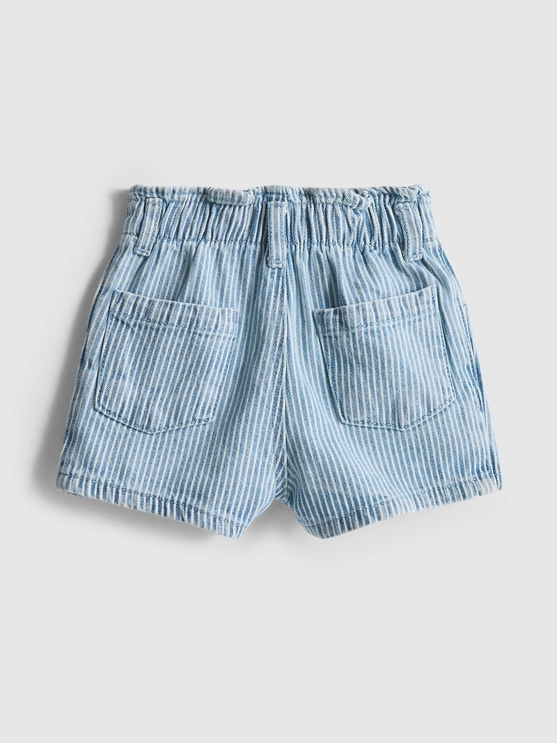 0-36mths | Paper Bag Denim Shorts
