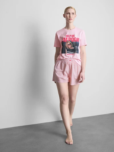 Bridesmaids Cotton Graphic Shorty Pajamas