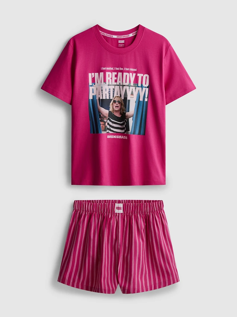 Bridesmaids Cotton Graphic Shorty Pajamas