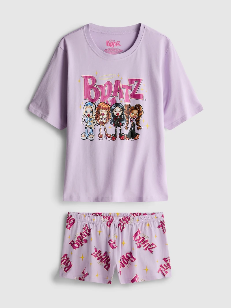 Bratz Cotton Graphic Shorty Pajamas
