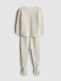 0-9mths | Wrap Sweater and Knit Leggings Newborn Set