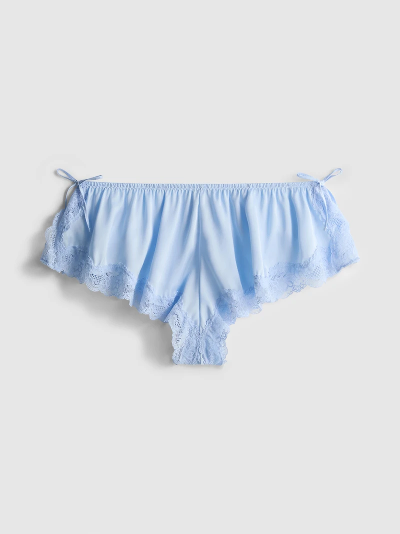 Bridal Satin Lace French Knickers