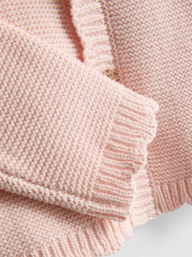 0-18mths | Scallop-Trim Newborn Cardigan