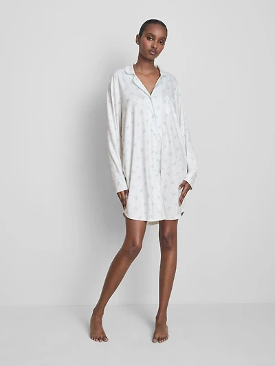 Relaxed Printed Boyfriend Nightshirt