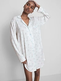 Relaxed Printed Boyfriend Nightshirt