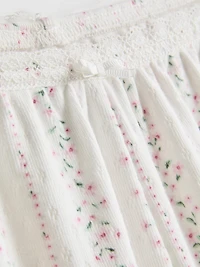 Floral Pointelle Pajama Shorts