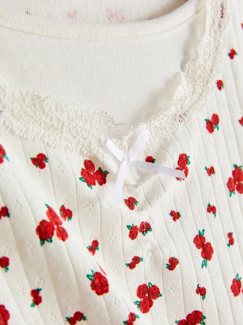 7-15yrs | Pointelle Long-Sleeve T-Shirt