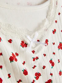 7-15yrs | Pointelle Long-Sleeve T-Shirt