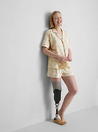 Breakfast Print Shorty Pajamas