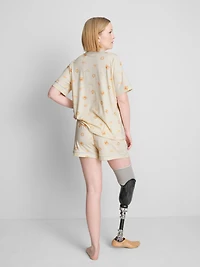 Breakfast Print Shorty Pajamas