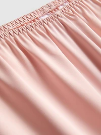 The Edit Satin Lace Pajama Shorts