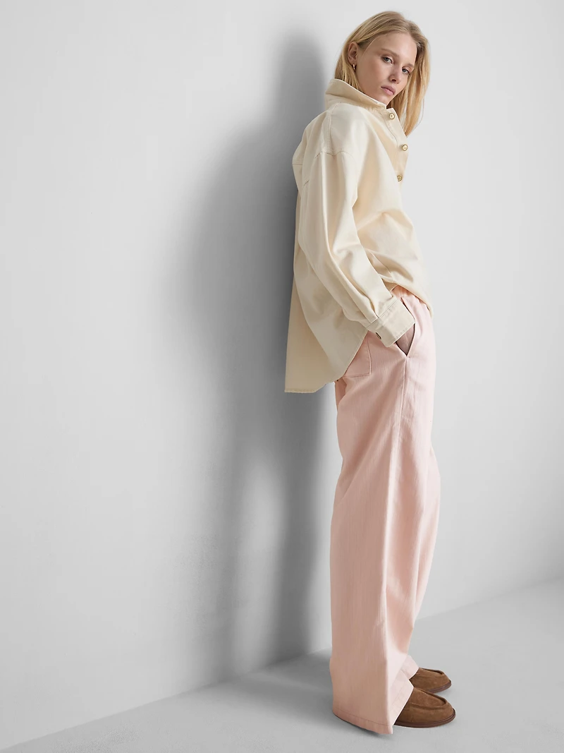 Straight-Leg Denim Joggers