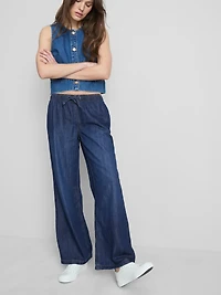 Straight-Leg Denim Joggers