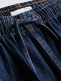 Straight-Leg Denim Joggers