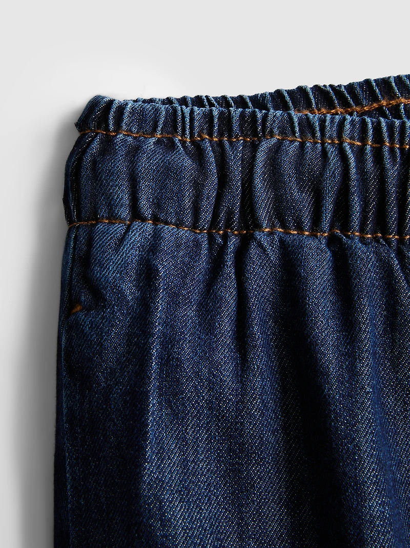 Straight-Leg Denim Joggers