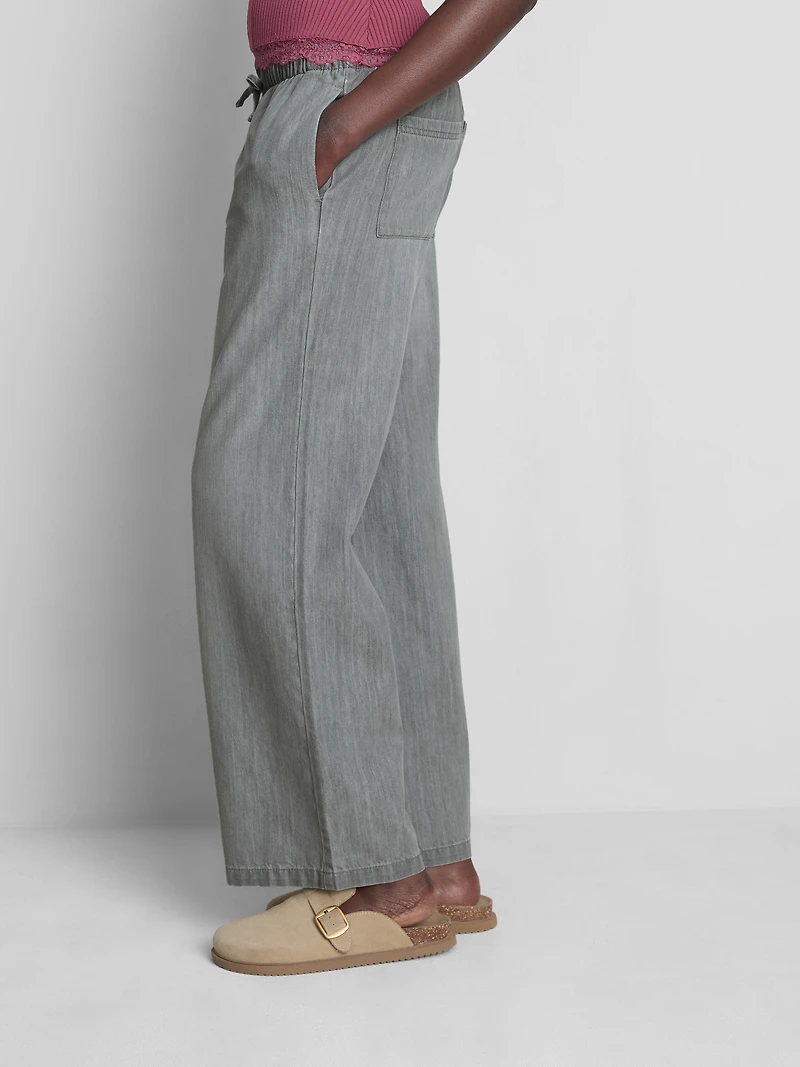 Straight-Leg Denim Joggers