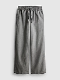 Straight-Leg Denim Joggers