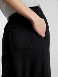 Straight-Leg Denim Joggers