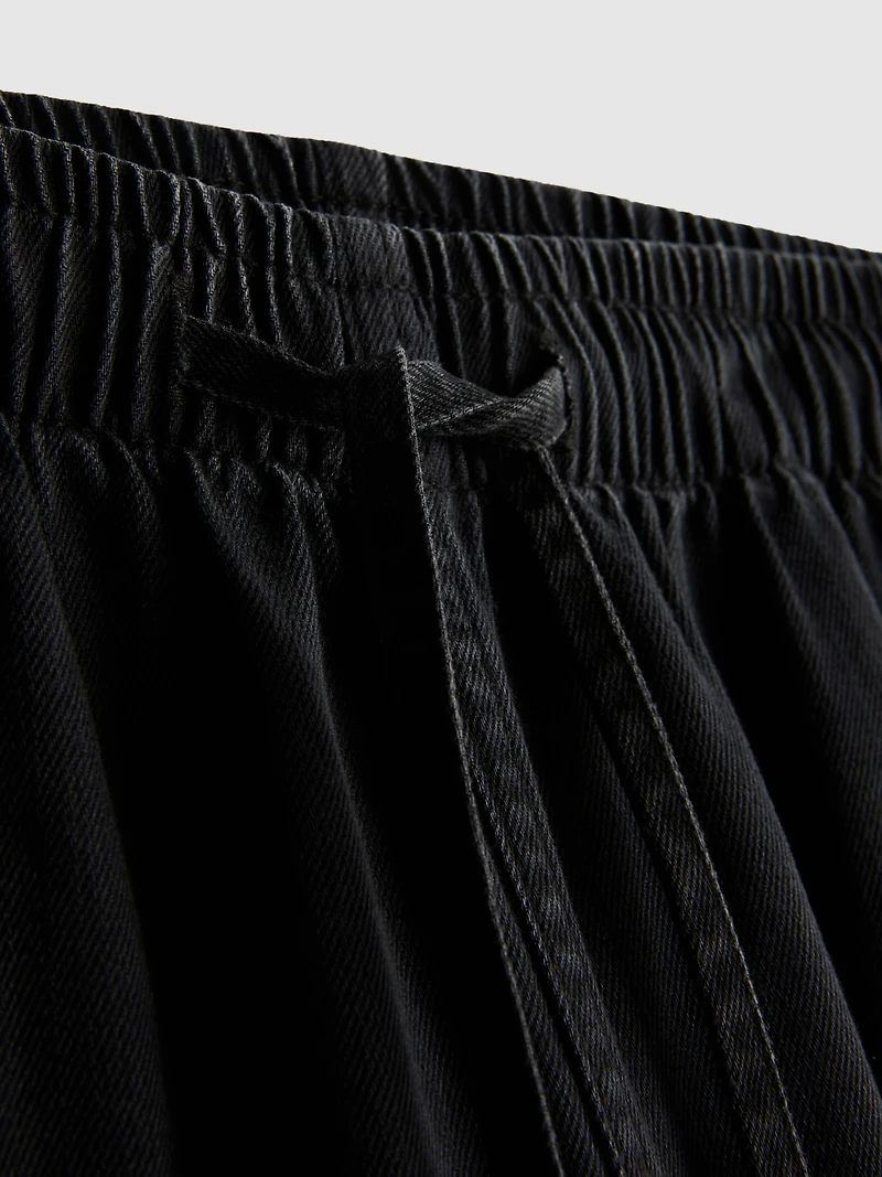 Straight-Leg Denim Joggers