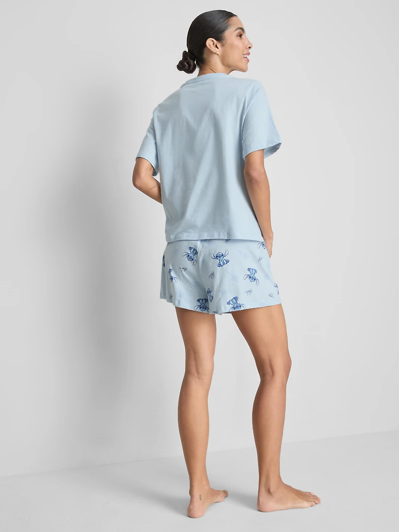 Disney’s Stitch Cotton Graphic Shorty Pajamas