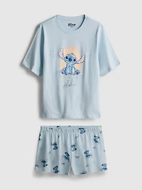 Disney’s Stitch Cotton Graphic Shorty Pajamas