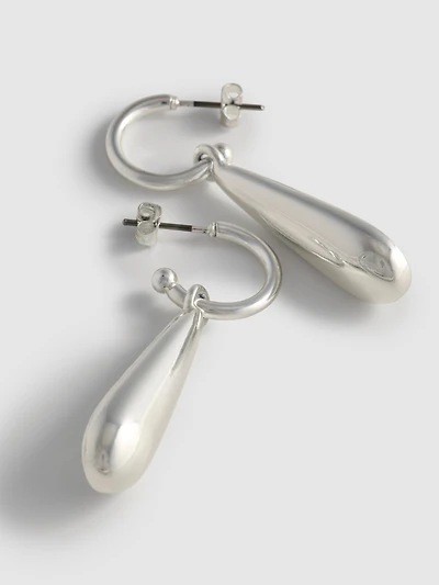 Droplet Dangle Hoop Earring