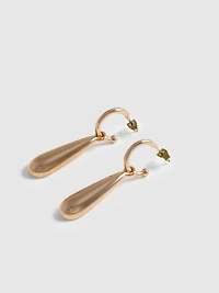 Droplet Dangle Hoop Earring