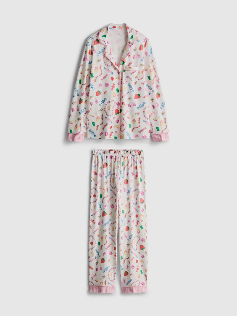 Sweet Treat Printed Boyfriend Pajamas