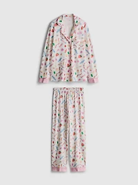 Sweet Treat Printed Boyfriend Pajamas