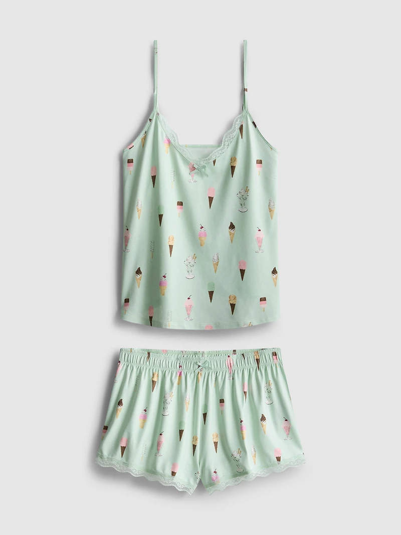 Printed Shorty Pajamas
