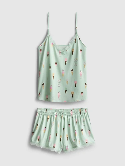 Printed Shorty Pajamas