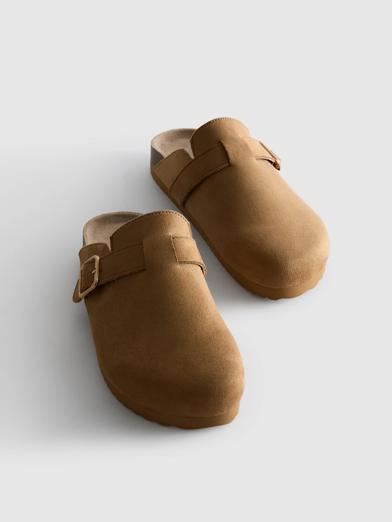 Buckle Mule Clogs